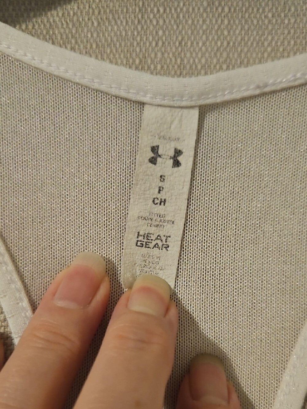 Under Armour White Racerback Performance Tank - Picture 2 of 4